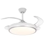 LED luster sa ventilatorom montiran na plafonu – Prikazuje kako uređaj izgleda u stvarnom prostoru