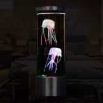 LED Lampa sa Plivajućim Meduzama i Ribicama – Dekorativna Akvarijum Lampa sa Ambijentalnim Osvetljenjem - Image 2