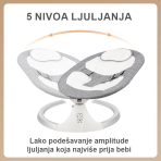 Njihalica - Automatska baby ležaljka za uspavljivanje – električna kolevka i ljuljaška za bebe - Slika 6