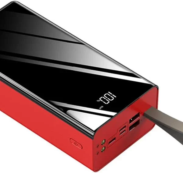 Detaljan pogled na Power Bank sa LED ekranom – Slika koja prikazuje uređaj sa prikazom stanja baterije na ekranu