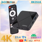 H96 Max Android 14.0 TV Box – 4K UHD, WiFi6, BT5.4, Google Voice podrška
