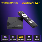 H96 Max Android 14.0 TV Box – 4K UHD, WiFi6, BT5.4, Google Voice podrška - Image 2