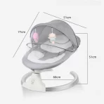 Automatska baby ležaljka za uspavljivanje – električna kolevka i ljuljaška za bebe - Image 2