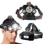 LED čeona lampa na glavi korisnika – idealna za kampovanje i rad u mraku