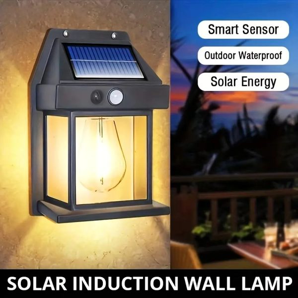 Solarna zidna LED lampa sa senzorom pokreta | IP65 zaštita