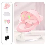 Njihalica - Automatska baby ležaljka za uspavljivanje – električna kolevka i ljuljaška za bebe - Slika 5