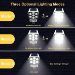Solarna reflektorska LED lampa sa senzorom pokreta – 77 LED dioda, vodootporna, bežična, simulacija sigurnosne kamere - Image 3