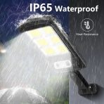 Set od 2 solarne zidne LED lampe sa daljinskim upravljačem – IP65, 3 režima osvetljenja, 120 COB dioda - Image 4