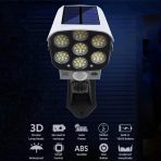 Solarna reflektorska LED lampa sa senzorom pokreta – 77 LED dioda, vodootporna, bežična, simulacija sigurnosne kamere - Image 4