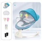 Njihalica - Automatska baby ležaljka za uspavljivanje – električna kolevka i ljuljaška za bebe - Slika 6