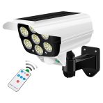 Solarna reflektorska LED lampa sa senzorom pokreta – 77 LED dioda, vodootporna, bežična, simulacija sigurnosne kamere - Image 7