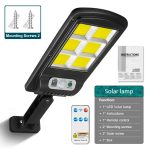 Set od 2 solarne zidne LED lampe sa daljinskim upravljačem – IP65, 3 režima osvetljenja, 120 COB dioda - Image 8