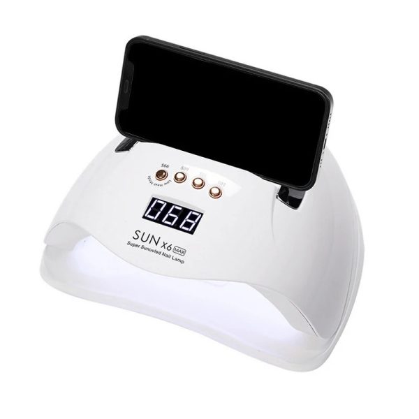SunX6Max 256W UV LED Lampa za Nokte – Profesionalno Sušenje Gelova + Držač za Telefon
