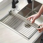 Sklopivi Stalak za Sudoperu 43×30 cm – Nerđajući Čelik za Ceđenje i Organizaciju