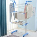 Preklopni Višenamenski Sušač za Veš – Troslojni, Podesiv i Pokretan | Online Shop