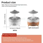 Room Remote Control Aroma Humidifier 350ML – Ultrasonični UFO Difuzer - Image 4