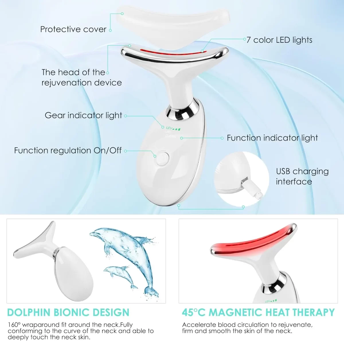 EMS beauty device – masažer za lice i telo protiv bora i za oblikovanje - Slika 6