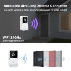Tuya bežično pametno video zvono sa 2.4G WiFi, noćnim vidom, 2-kanalnim audio sistemom i cloud storage opcijom za sigurnost doma - Image 3