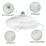 Plafonska lampa sa ventilatorom E27 – svetlo i osveženje u jednom - Slika 3
