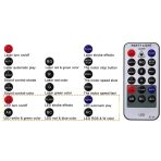 RGB LED Laser Projektor sa Zvučnom Aktivacijom i 16 Paterna – Sneg, Srce, Vatromet | Daljinski upravljač - Image 4