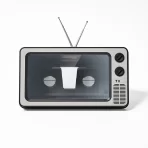 Retro TV Stalak sa Uveličavajućim Ekranom za Mobilni Telefon – Projektor i uveličivač prikaza - Image 5