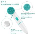 Silikonska Četka za Čišćenje Lica – 2 u 1 Vibraciona Masaža i Dubinsko Čišćenje - Image 3