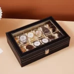 Luksuzna kutija za satove – kožna, vodootporna i elegantna - Slika 3