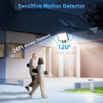 Solarna LED svetla sa senzorom pokreta – 90/108 LED, daljinsko upravljanje, vodootporna IP65 - Image 3