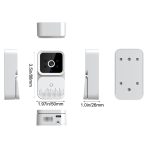 Tuya bežično pametno video zvono sa 2.4G WiFi, noćnim vidom, 2-kanalnim audio sistemom i cloud storage opcijom za sigurnost doma - Image 6