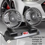 ventilator sive boje u garazi pored auta