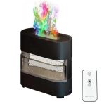 Ultrazvučni difuzer sa efektom plamena, RGB svetlom i daljinskim upravljačem. Kapacitet 300ml, tihi rad i USB Type-C napajanje. Idealno za aromaterapiju i ovlaživanje prostora.
