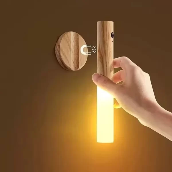 Pametno LED Noćno Svetlo sa Senzorom Pokreta – Punjivo Svetlo za Zid, Hodnik, Kupatilo i Ormare