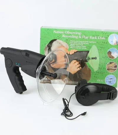 8X Bird Finder teleskop sa zvučnim kolektorom za ptice sa slusalicama i kutojom