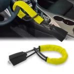 Antivandalski Lanac za Volan sa Čeličnom Bravom i Kvačilom za Sigurnosni Pojas – Anti-theft Uređaj za Automobil