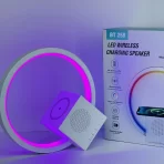 Bežični Bluetooth Zvučnik sa LED Svetlom i Punjačem 15W – RGB Efekti, 1500mAh Baterija, Idealno za Poklon - Slika 2