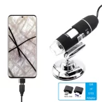 USB digitalni mikroskop 1600X sa LED svetlom i podrškom za telefon i PC - Slika 6