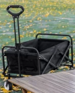 Sklopiva baštenska kolica za kamp i plažu – velika nosivost - Slika 4