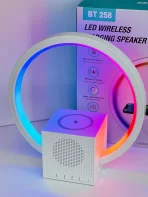 Bežični Bluetooth Zvučnik sa LED Svetlom i Punjačem 15W – RGB Efekti, 1500mAh Baterija, Idealno za Poklon