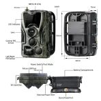 SuntekCam 4G LTE lovačka kamera sa noćnim vidom i punjivom baterijom - Slika 5