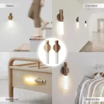 Pametno LED Noćno Svetlo sa Senzorom Pokreta – Punjivo Svetlo za Zid, Hodnik, Kupatilo i Ormare - Slika 3