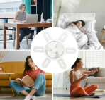 Moderna LED Lampa sa Ventilatorom – 60W, E27, Sklopiva sa 6 Oštrica, Dimmabilna sa Daljinskim Upravljačem - Slika 3