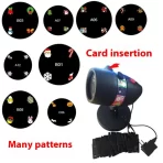 12 Pattern Indoor LED Garden Stage Lamp – Projektor za Božić i Noć veštica - Slika 2