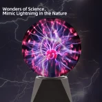 Plazma Kugla 8/12/16cm – USB Lampa sa Dodirom i Zvukom za Dekoraciju i Zabavu - Slika 4