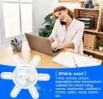 Moderna LED Lampa sa Ventilatorom – 60W, E27, Sklopiva sa 6 Oštrica, Dimmabilna sa Daljinskim Upravljačem - Slika 4