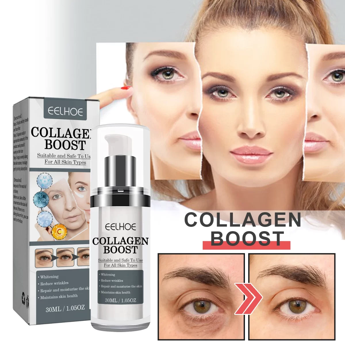 EELHOE Collagen Anti Wrinkle krema – kolagen za glatku i čvrstu kožu - Slika 3