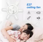 Moderna LED Lampa sa Ventilatorom – 60W, E27, Sklopiva sa 6 Oštrica, Dimmabilna sa Daljinskim Upravljačem - Slika 5