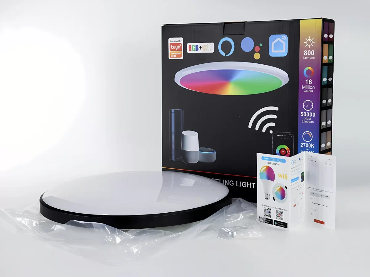 MI Smart LED Plafonska Lampa 24W – RGBW, Tuya Smart, WiFi + Aplikacija + Glasovna Kontrola - Slika 6