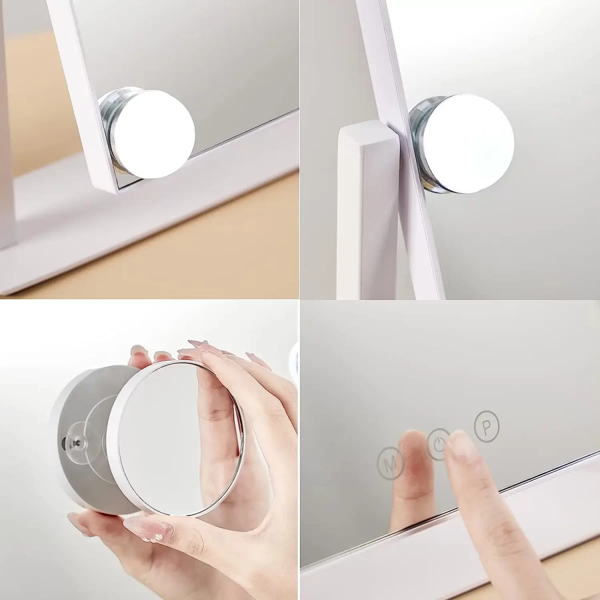 Metalno zidno ogledalo sa LED osvetljenjem – moderan dizajn za svako kupatilo - Slika 3