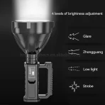 90000 Lumena Super Jaka P50 LED Lampa – Prenosivi Reflektor sa USB Punjenjem i Višestrukim Režimima Svetla - Slika 6