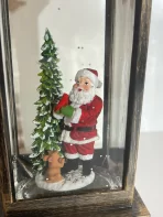 LED dekorativni novogodišnji fenjer sa muzikom – svetleći praznični ukras za dom